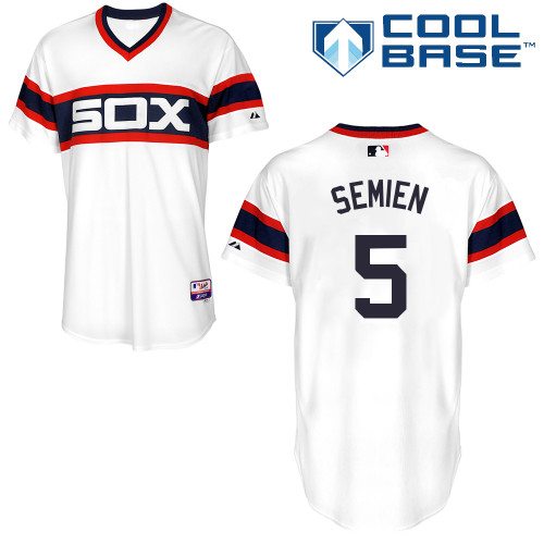 Marcus Semien #5 Youth Baseball Jersey-Chicago White Sox Authentic Alternate Home MLB Jersey